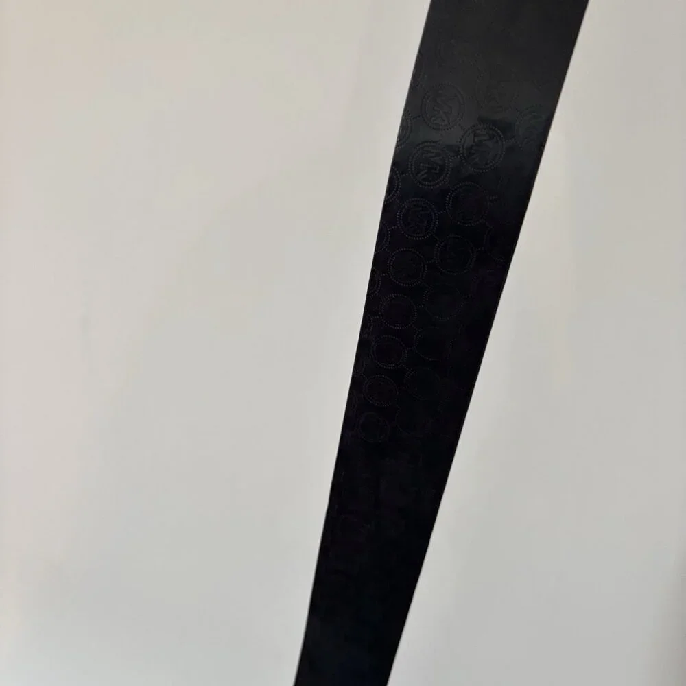 Michael Kors‎ Women's Black MK Monogram Synthetic Belt Size Medium Casual